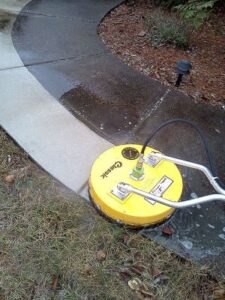Pressure Washing Sidewalk with our Cleaning Services